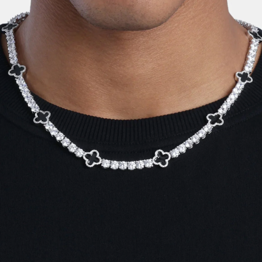 Black Clover Tennis Chain