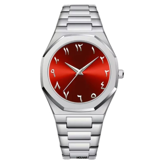 Silver Arabic Red