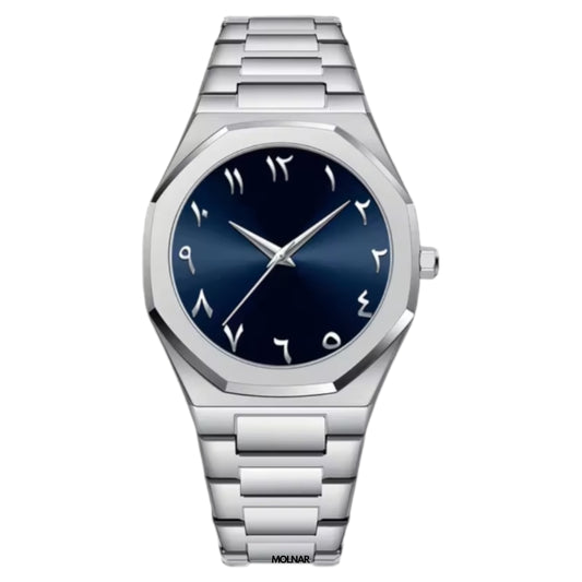 Silver Arabic Blue