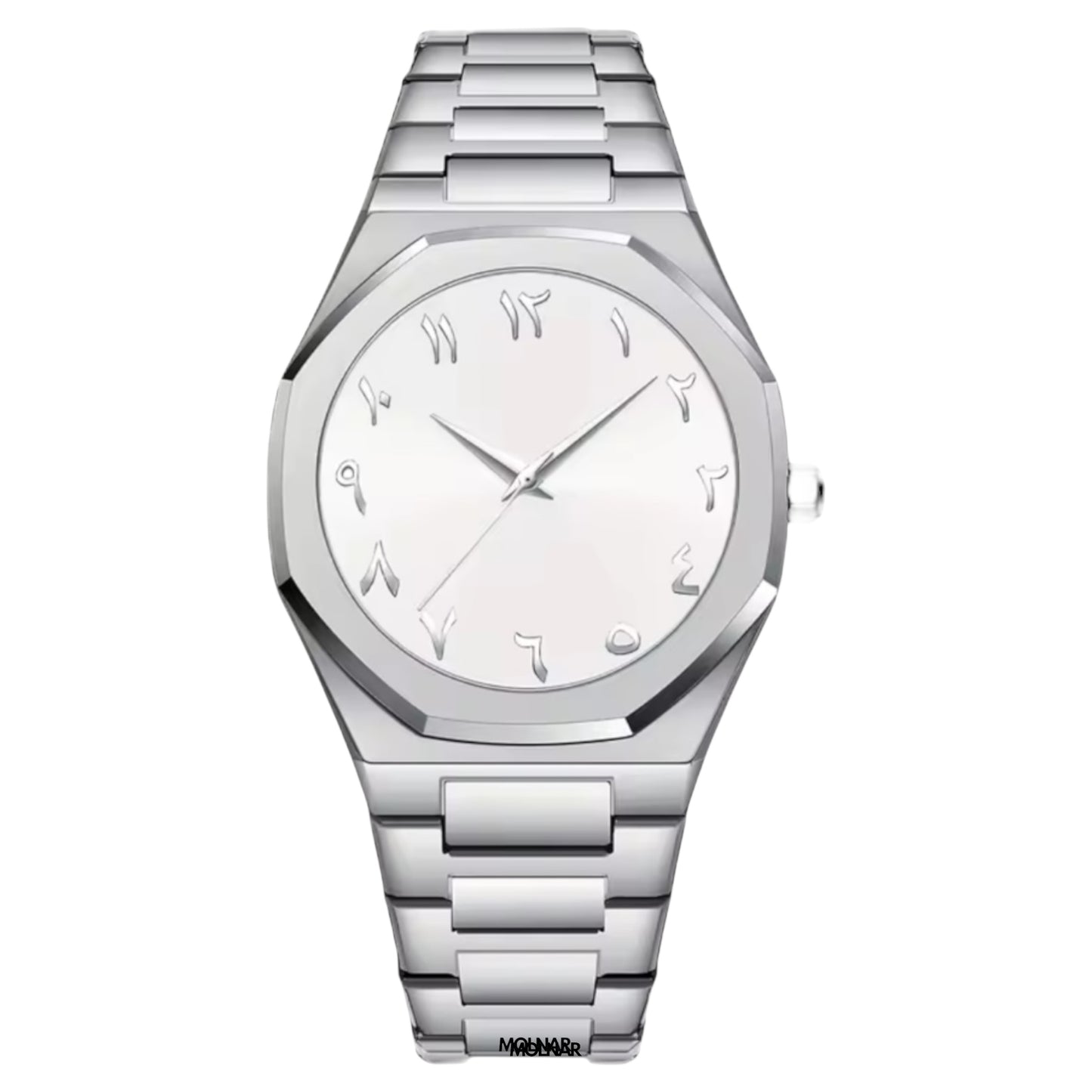 Silver Arabic White