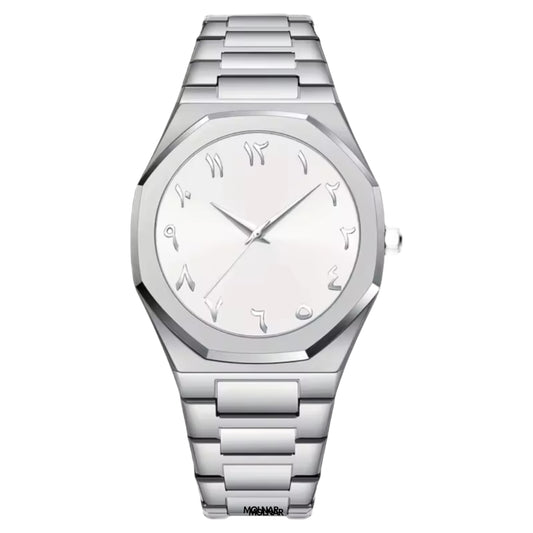 Silver Arabic White